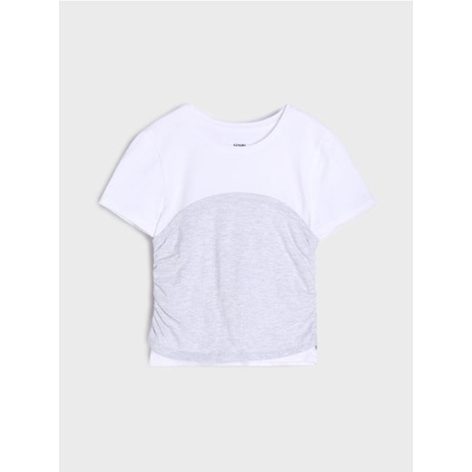 Sinsay - Koszulka - kremowy ze sklepu Sinsay w kategorii T-shirty chłopięce - zdjęcie 178028191