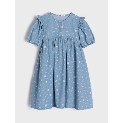 Sinsay - Sukienka babydoll - niebieski Sinsay 104 Sinsay