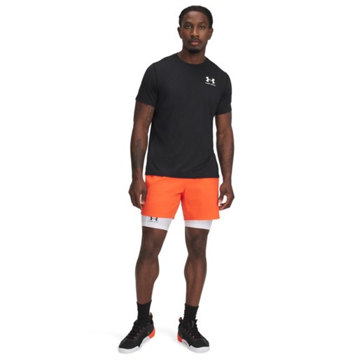 Męskie spodenki treningowe Under Armour UA Vanish Elite Short - pomarańczowe ze sklepu Sportstylestory.com w kategorii Spodenki męskie - zdjęcie 178032852