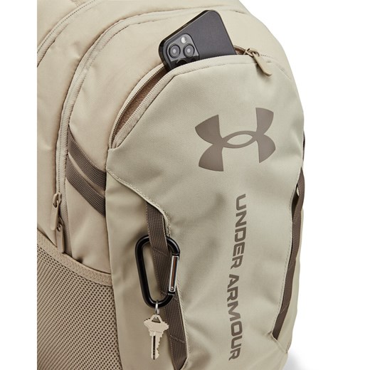 Plecak treningowy uniseks Under Armour UA Hustle 6.0 Backpack - beżowy Under Armour One-size Sportstylestory.com