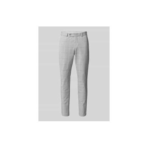 Spodnie materiałowe o kroju straight fit ze wzorem w kratę ze sklepu Peek&Cloppenburg  w kategorii Spodnie męskie - zdjęcie 178033171