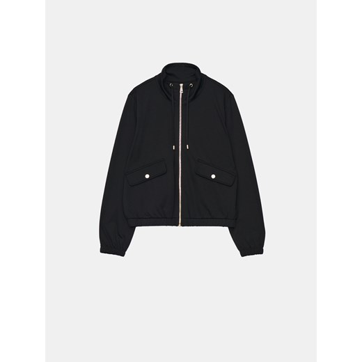 Mohito - Bluza z zamkiem - czarny ze sklepu Mohito w kategorii Bluzy damskie - zdjęcie 178033513