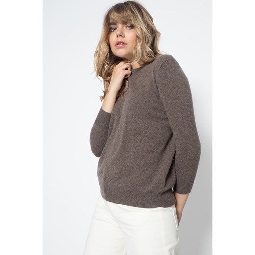 Perfect Cashmere Kaszmirowy sweter &quot;Vanessa&quot; w kolorze brązowym ze sklepu Limango Polska w kategorii Swetry damskie - zdjęcie 178035773
