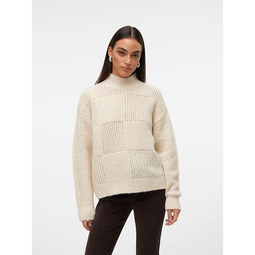 Vero Moda Sweter w kolorze kremowym ze sklepu Limango Polska w kategorii Swetry damskie - zdjęcie 178036332