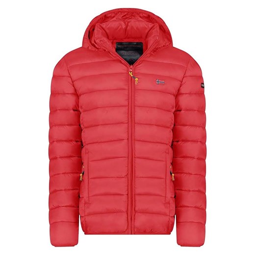Geographical Norway Kurtka pikowana &quot;Amigolor&quot; w kolorze czerwonym ze sklepu Limango Polska w kategorii Kurtki męskie - zdjęcie 178037372