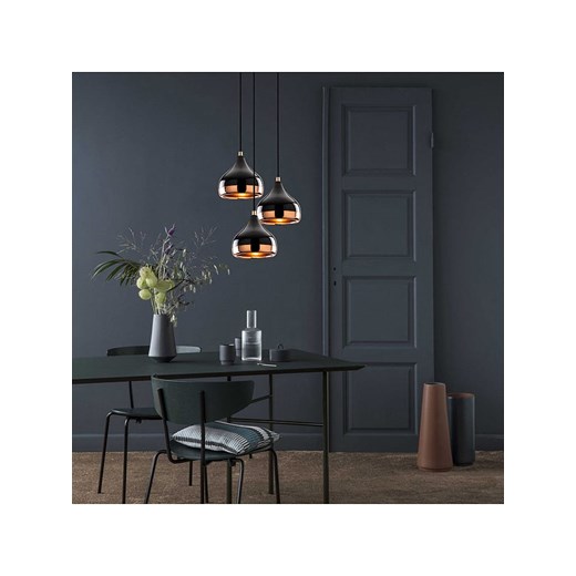 Opviq Lampa wisząca &quot;Yildo&quot; w kolorze czarno-miedzianym - Ø 37 cm ze sklepu Limango Polska w kategorii Lampy wiszące - zdjęcie 178037720