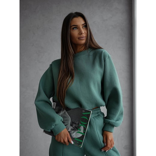 KOMPLET DRESOWU BLUZA+ SPODNIE- BRĄZOWY Olika S olika.com.pl