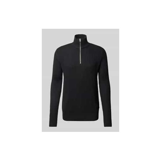 Sweter z dzianiny z kołnierzem model ‘RBLALIAM’ ze sklepu Peek&Cloppenburg  w kategorii Swetry męskie - zdjęcie 178038793