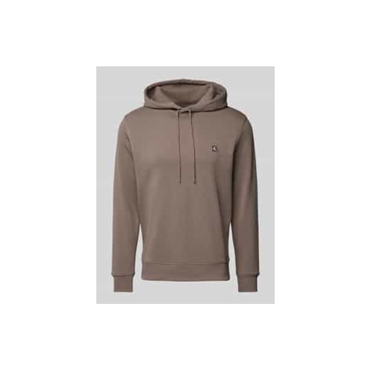 Bluza z kapturem i naszywką z logo ze sklepu Peek&Cloppenburg  w kategorii Bluzy męskie - zdjęcie 178039654