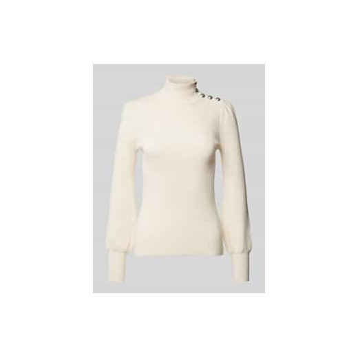 Sweter z dzianiny z drobnym prążkowaniem model ‘DWORINA’ ze sklepu Peek&Cloppenburg  w kategorii Swetry damskie - zdjęcie 178039753