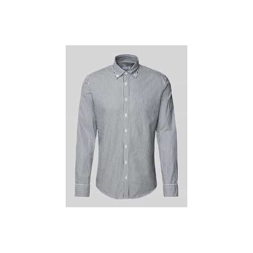 Koszula biznesowa o kroju casual slim fit z kołnierzykiem typu button down ze sklepu Peek&Cloppenburg  w kategorii Koszule męskie - zdjęcie 178040121
