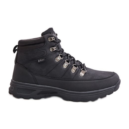 Ocieplane Buty Trekkingowe Męskie Lee Cooper LCJ-24-03-3034M Czarne ze sklepu ButyModne.pl w kategorii Buty trekkingowe męskie - zdjęcie 178040294