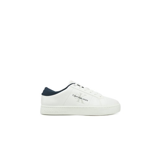 Calvin Klein Jeans Sneakersy Classic Cupsole Low Ml Lth YM0YM00864 Biały ze sklepu MODIVO w kategorii Buty sportowe męskie - zdjęcie 178042210