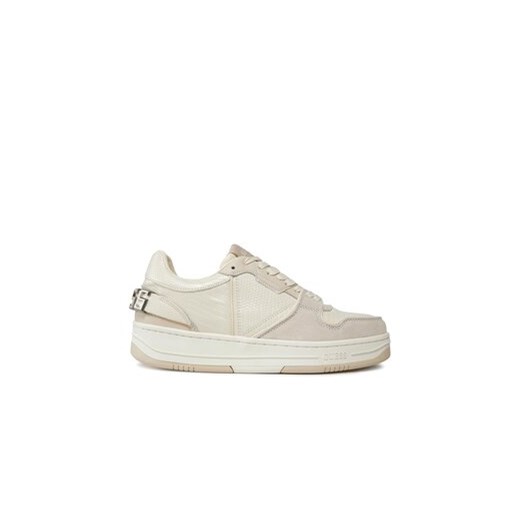 Guess Sneakersy Ancona Low FMPANC PEL12 Biały ze sklepu MODIVO w kategorii Buty sportowe męskie - zdjęcie 178043944