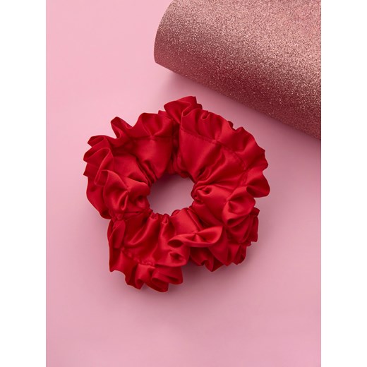 Sinsay - Gumka do włosów scrunchie - czerwony Sinsay One Size Sinsay