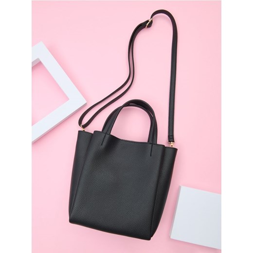 Sinsay - Torebka - czarny ze sklepu Sinsay w kategorii Torby Shopper bag - zdjęcie 178047583
