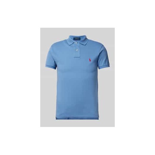 Koszulka polo z wyhaftowanym logo ze sklepu Peek&Cloppenburg  w kategorii T-shirty męskie - zdjęcie 178048643