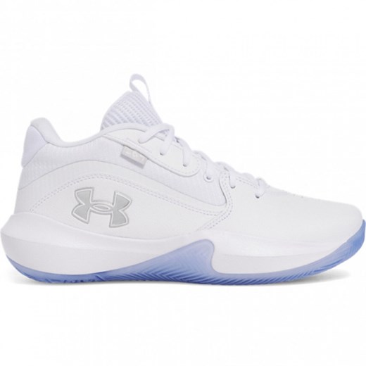Buty do koszykówki uniseks Under Armour UA Lockdown 7 - białe ze sklepu Sportstylestory.com w kategorii Buty sportowe męskie - zdjęcie 178048890