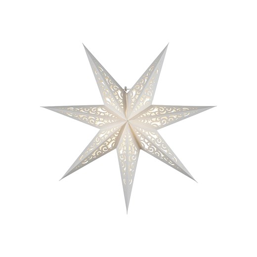 STAR Trading Papierowa gwiazda "Lace" w kolorze białym - Ø 45 cm Star Trading onesize okazyjna cena Limango Polska