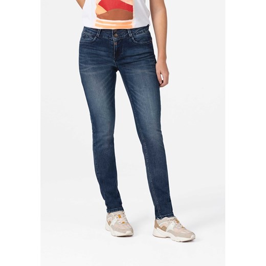 Timezone Dżinsy &quot;Enya&quot; - Slim fit - w kolorze granatowym ze sklepu Limango Polska w kategorii Jeansy damskie - zdjęcie 178049292