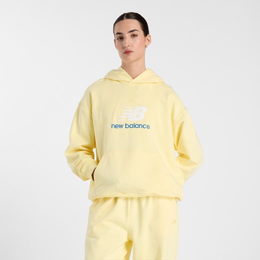 Bluza damska New Balance WT51501PRC – żółta ze sklepu New Balance Poland w kategorii Bluzy damskie - zdjęcie 178050093