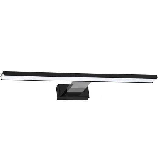 Kinkiet LED nad lustro czarny + srebrny - N014-Folind 13,8W 60x11,5x4 cm ze sklepu Edinos.pl w kategorii Lampy ścienne - zdjęcie 178050122