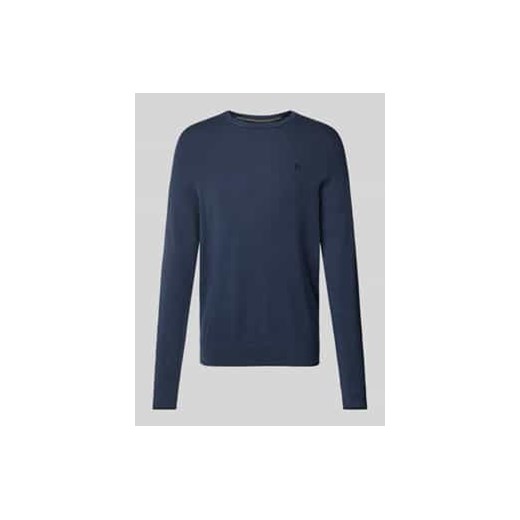 Sweter z dzianiny z prążkowanymi wykończeniami ze sklepu Peek&Cloppenburg  w kategorii Swetry męskie - zdjęcie 178050300