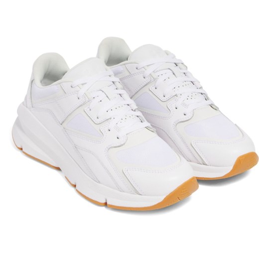 Sneakersy uniseks Under Armour UA Forge 96 Leather Reissue - białe ze sklepu Sportstylestory.com w kategorii Buty sportowe męskie - zdjęcie 178052161