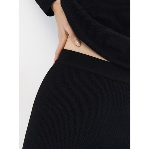 Mohito - Dzianinowa spódnica midi - czarny Mohito S Mohito