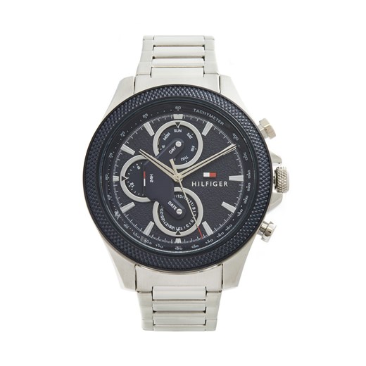 Zegarek Tommy Hilfiger Clark 1792080 Srebrny ze sklepu eobuwie.pl w kategorii Zegarki - zdjęcie 178054364