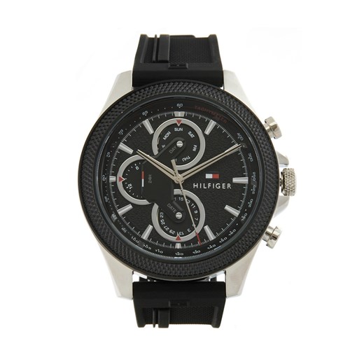 Zegarek Tommy Hilfiger Clark 1792082 Czarny ze sklepu eobuwie.pl w kategorii Zegarki - zdjęcie 178054390
