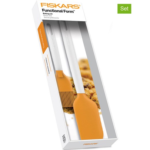Fiskars 2-częściowy zestaw "Functional Form" w kolorze pomarańczowo-białym ze sklepu Limango Polska w kategorii Akcesoria do pieczenia - zdjęcie 178055311