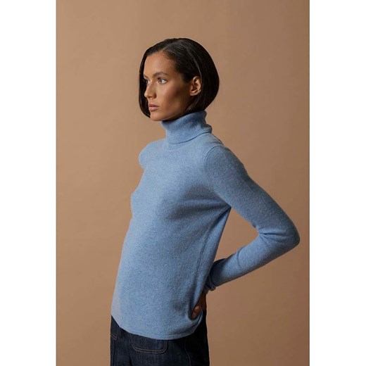 Perfect Cashmere Kaszmirowy sweter &quot;Ashley&quot; w kolorze niebieskim Perfect Cashmere L okazyjna cena Limango Polska