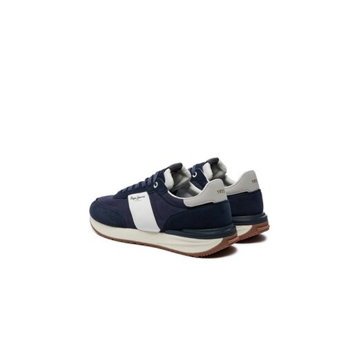 Pepe Jeans Sneakersy Buster Tape PMS60006 Granatowy Pepe Jeans 45 MODIVO