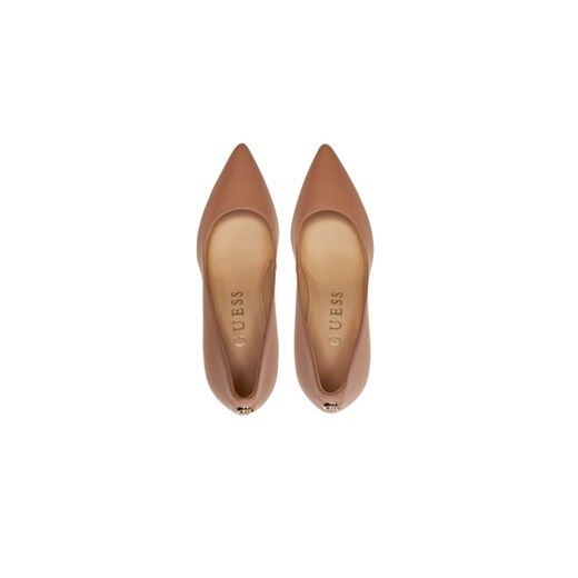 Guess Szpilki Gabben FLTGAB LEA08 Beżowy Guess 35 MODIVO