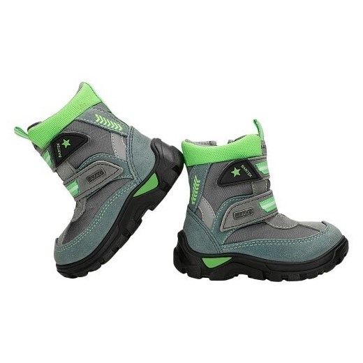 Trzewiki Ocieplane Bartek T-51522/214, Szaro-Zielony 21 Wojas promocja