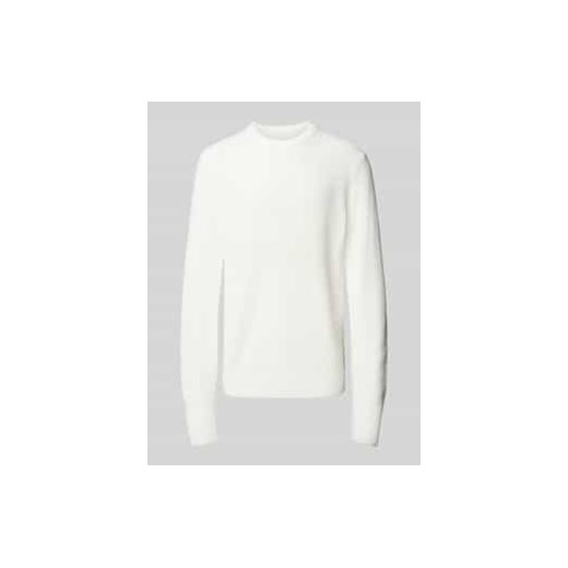Sweter z dzianiny z okrągłym dekoltem ze sklepu Peek&Cloppenburg  w kategorii Swetry męskie - zdjęcie 178061004