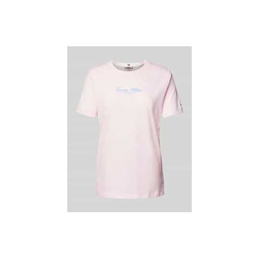T-shirt z nadrukiem z logo ze sklepu Peek&Cloppenburg  w kategorii Bluzki damskie - zdjęcie 178061064