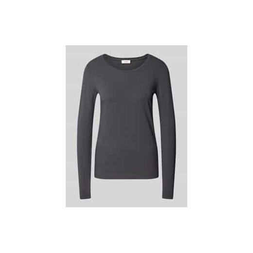 Bluzka o kroju slim fit z długim rękawem z lekkiej mieszanki bawełny ze sklepu Peek&Cloppenburg  w kategorii Bluzki damskie - zdjęcie 178061111