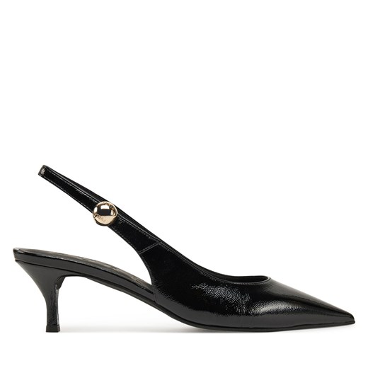 Furla czółenka z klamrą eleganckie na szpilce 