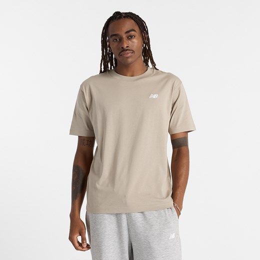 Koszulka męska New Balance MT41509ADS – beżowa ze sklepu New Balance Poland w kategorii T-shirty męskie - zdjęcie 178065860