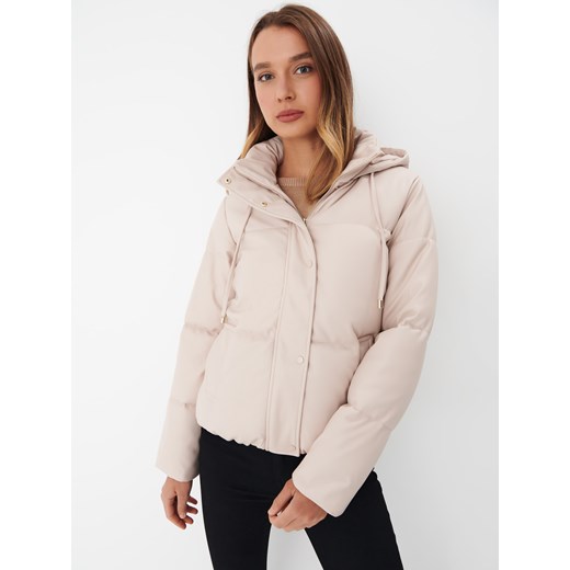 Mohito - Kurtka z kapturem - beżowy ze sklepu Mohito w kategorii Kurtki damskie - zdjęcie 178066222