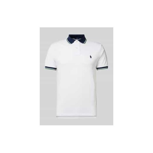 Koszulka polo z wyhaftowanym logo ze sklepu Peek&Cloppenburg  w kategorii T-shirty męskie - zdjęcie 178068551