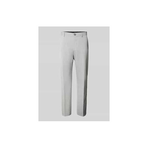 Spodnie do garnituru o kroju slim fit z zapięciem na guzik i zamek błyskawiczny ze sklepu Peek&Cloppenburg  w kategorii Spodnie męskie - zdjęcie 178068693