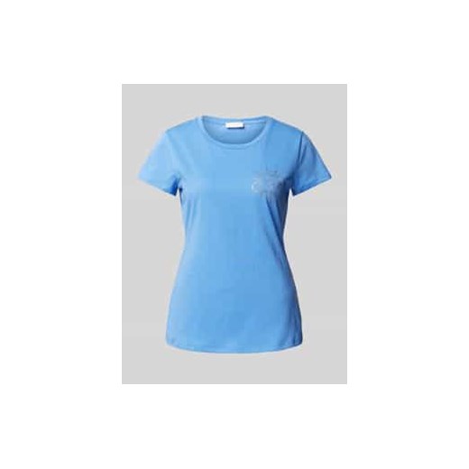 T-shirt z detalem z logo ze sklepu Peek&Cloppenburg  w kategorii Bluzki damskie - zdjęcie 178068860