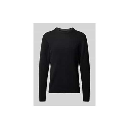 Sweter z dzianiny z fakturowanym wzorem model ‘Karl’ ze sklepu Peek&Cloppenburg  w kategorii Swetry męskie - zdjęcie 178068914