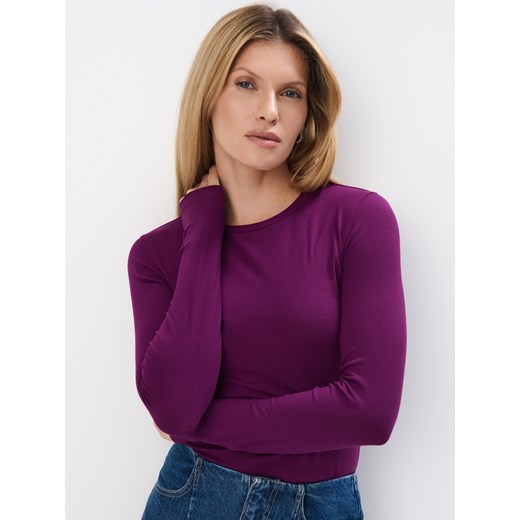 Mohito - Burgundowa bluzka - ciemny fiolet Mohito S Mohito