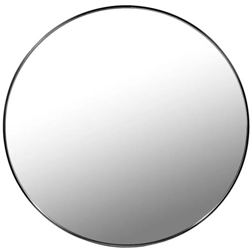 Czarne wiszące lustro nowoczesne 50 cm B4-T49 ze sklepu Edinos.pl w kategorii Lustra - zdjęcie 178070313