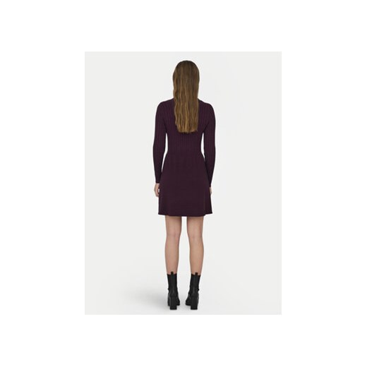 ONLY Sukienka dzianinowa 15306551 Bordowy Regular Fit S MODIVO