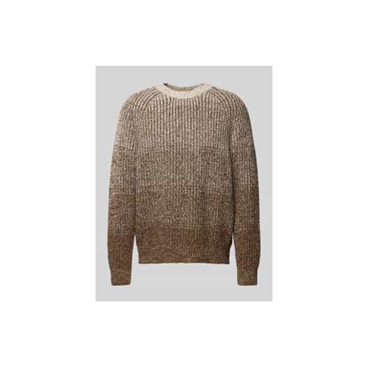 Sweter z dzianiny z okrągłym dekoltem model ‘Ezrano’ ze sklepu Peek&Cloppenburg  w kategorii Swetry męskie - zdjęcie 178071763